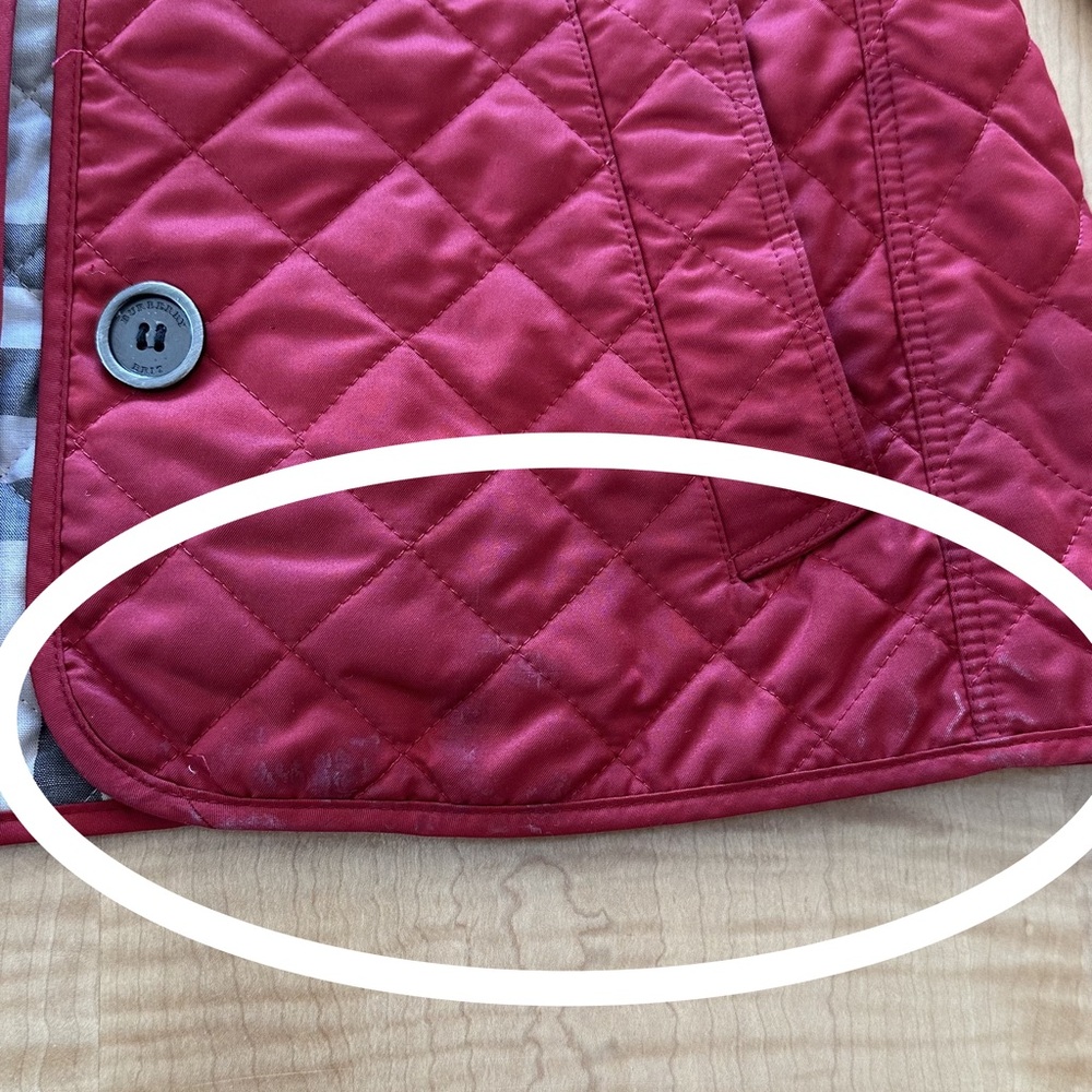 Burberry Brit Quilted Red Jacket XS - Picture 14 of 14